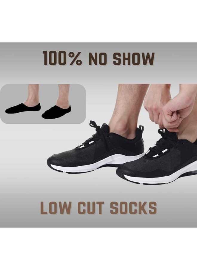 Tango - 6 Pairs mens ultra low cut socks - no show liners - cotton non-slip sock - free size EU 40 to 45 (MULTI - 6 pairs pack, 6) - Image 1