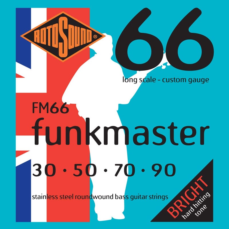 Rotosound أوتار جيتار باص روتوساوند FM66 سويينغ باص 66 من الفولاذ المقاوم للصدأ (30 50 70 90) - Image 2