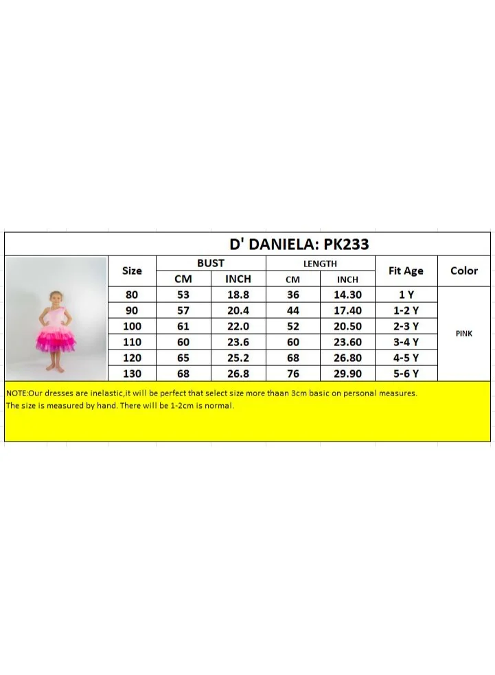 D'Daniela D'Daniela Emelly Colorful Party Dress Pink
