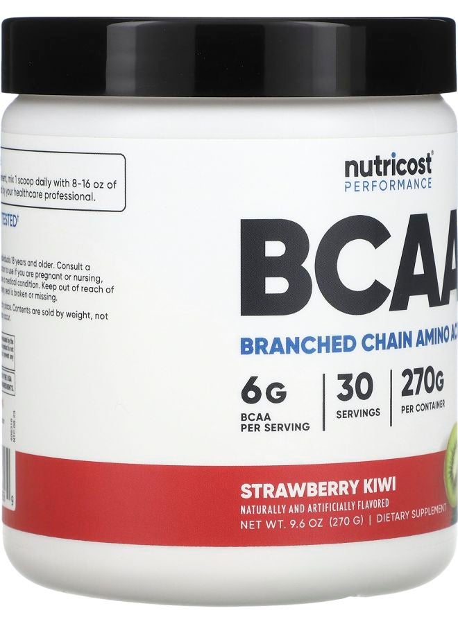 Nutricost Performance BCAA Strawberry Kiwi 9.6 oz (270 g) - Image 2