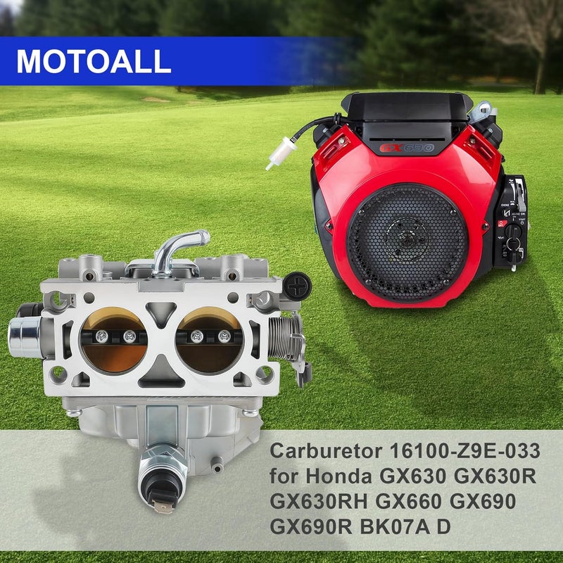 MOTOALL Carburetor 16100-Z9E-033 for Honda GX630 GX630R GX630RH GX660 GX690 GX690R - Image 2