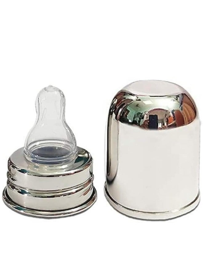 Cuteably Stainless Steel Baby Bottle, 304 Food Grade, Wide Neck, Anti-Colic, BPA Free, 0-2 Years (300 ML) - Image 4