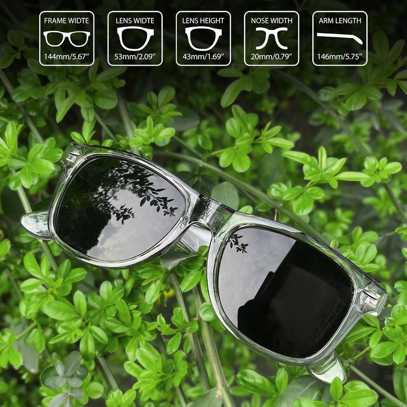 Joopin Square Sunglasses Men Women Polarized UV Protection Classic Trendy Lightweight Designer Sun Glasses for Driving Fishing Hiking Golf - Image 3