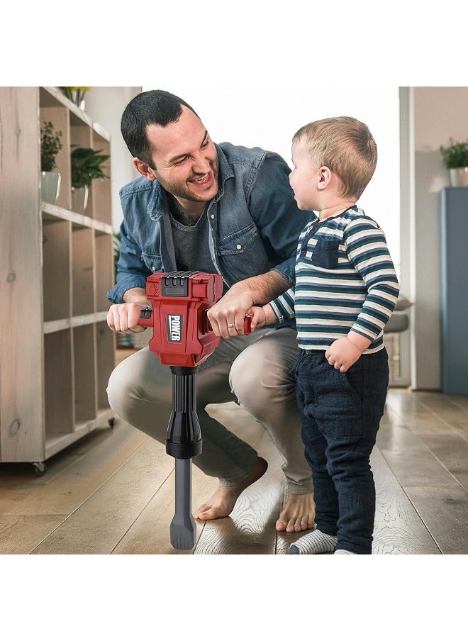 Toy Choi's - Toy Choi's Kids Jackhammer Toy Drill - Pretend Play Jackhammer with Realistic Sound & Action, Kids Construction Toys for Boys Girls Aged 3-5,4-7 - Image 1