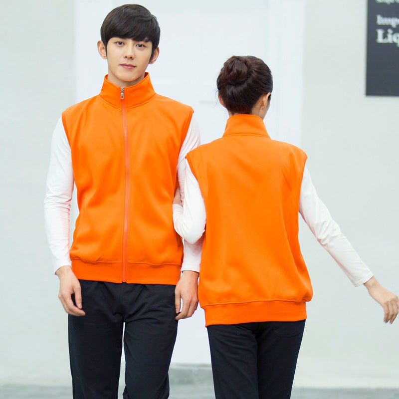 Public Welfare Activities Vest Work Clothes Printing Logo Supermarket Internet Cafe Restaurant Vest Fleece-Lined Work Clothes - Image 5