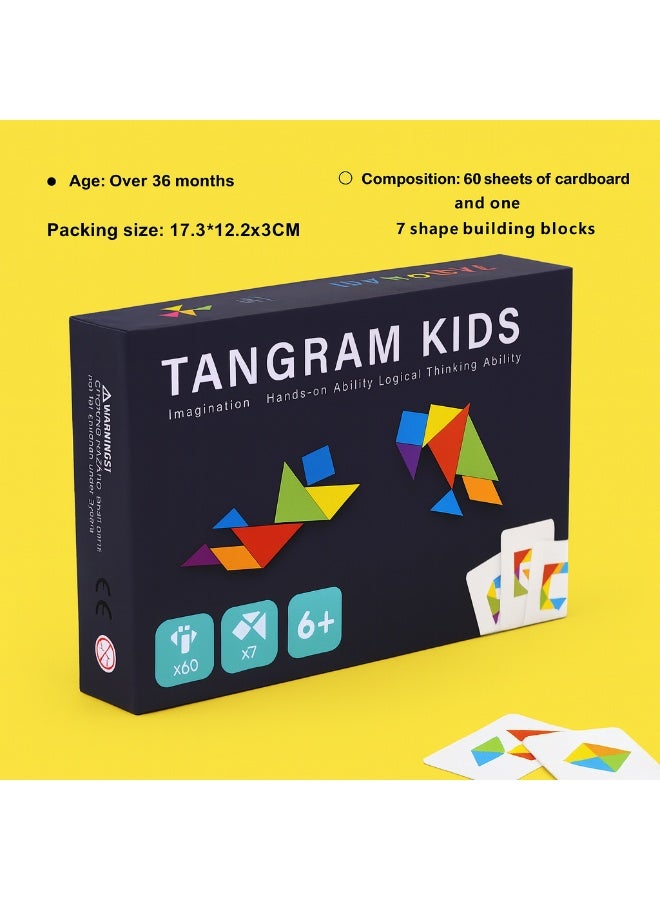Tangram Kids: 60-Challenge Brain-Boosting Puzzle Set - Image 4