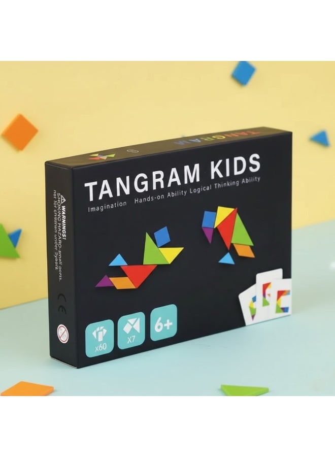 Tangram Kids: 60-Challenge Brain-Boosting Puzzle Set - Image 3