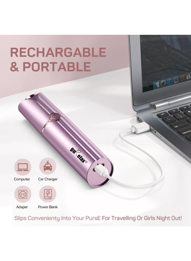 gurelax Facial Hair Removal for Women, Electric Painless Facial Hair Remover for Face, Lip, Chin with 2 x Replacement Heads - Image 5