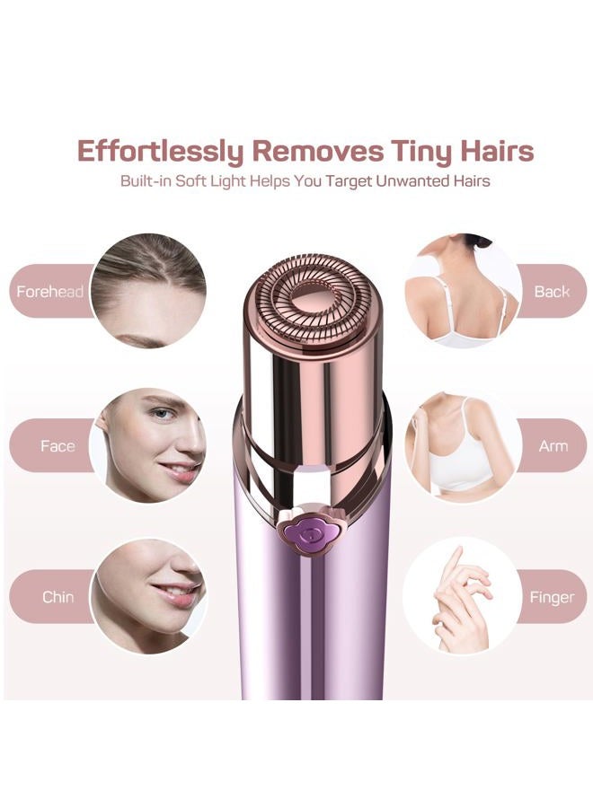 gurelax Facial Hair Removal for Women, Electric Painless Facial Hair Remover for Face, Lip, Chin with 2 x Replacement Heads - Image 3