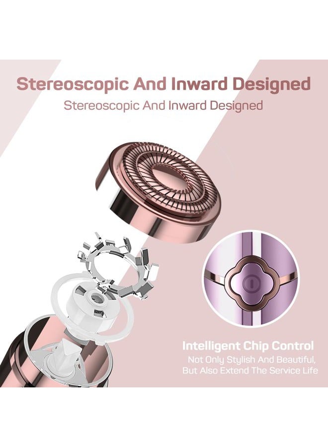 gurelax Facial Hair Removal for Women, Electric Painless Facial Hair Remover for Face, Lip, Chin with 2 x Replacement Heads - Image 2