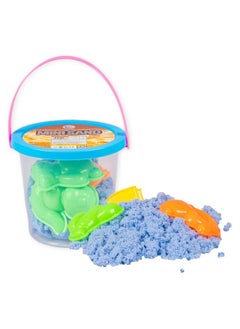 RATNA'S RATNA'S Mini Sand 200g Blue Color for Kids with Assorted Moulds - Kinetic Sand Kit Activity Toys, Soft Sand Clay Toys for Boys & Girls  - Image 1