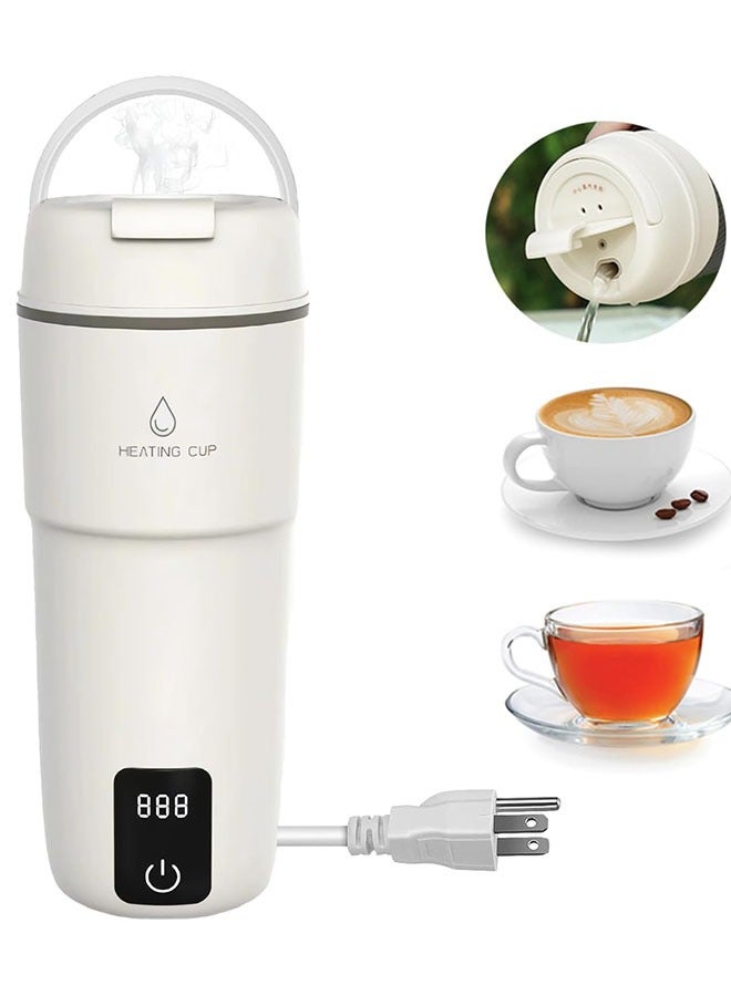 NIBEMINENT Electric Travel Kettle,Portable Water Boiler with Temperature Control and LCD Display,Auto Shut Off and Boil Dry Protection with Keep Warm Function,400ml Stainless Steel Kettle - Image 1