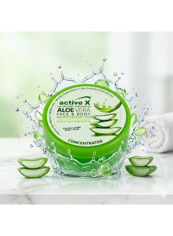 Activex Aloe Vera Moisturizing Gel 300ml – Hydrating & Brightening Face & Body Gel – Lightweight Non-Sticky Skin Care - Image 2