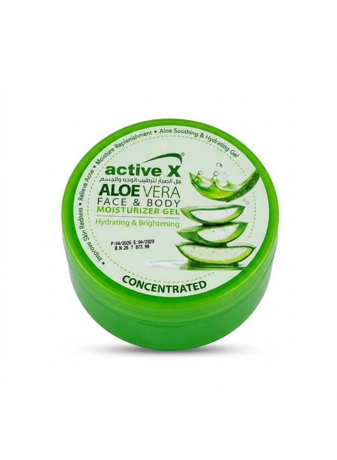Activex Aloe Vera Moisturizing Gel 300ml – Hydrating & Brightening Face & Body Gel – Lightweight Non-Sticky Skin Care - Image 1