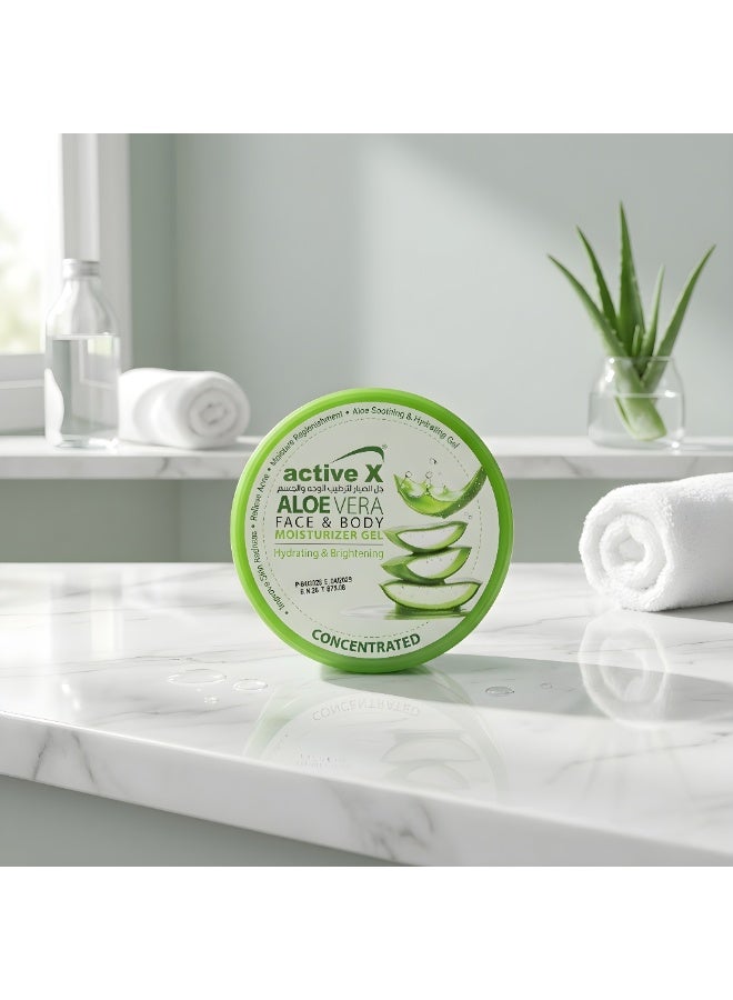 Activex Aloe Vera Moisturizing Gel 300ml – Hydrating & Brightening Face & Body Gel – Lightweight Non-Sticky Skin Care - Image 3