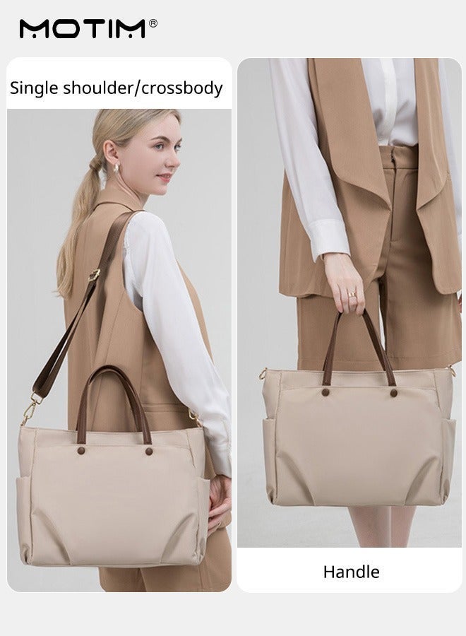 موتيم حقيبة حمل للكمبيوتر المحمول مقاس 16 بوصة للنساء، حقيبة كمبيوتر خفيفة الوزن، حقيبة كمبيوتر كبيرة السعة، حقيبة يد للأعمال، حقيبة كتف نسائية للمكتب والتسوق - Image 2