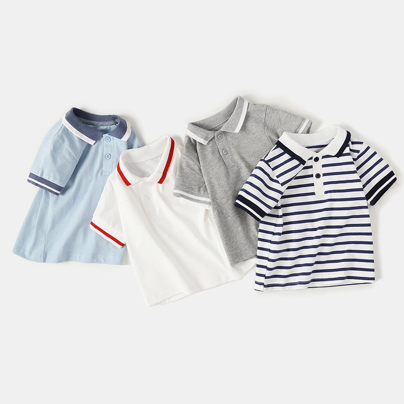 Baby Clothes Polo Shirt Short-Sleeved T-Shirt 0-3 Years Old Boy'S Summer Clothes Baby Girl'S Shirt Children'S Young Children Going Out - Image 3
