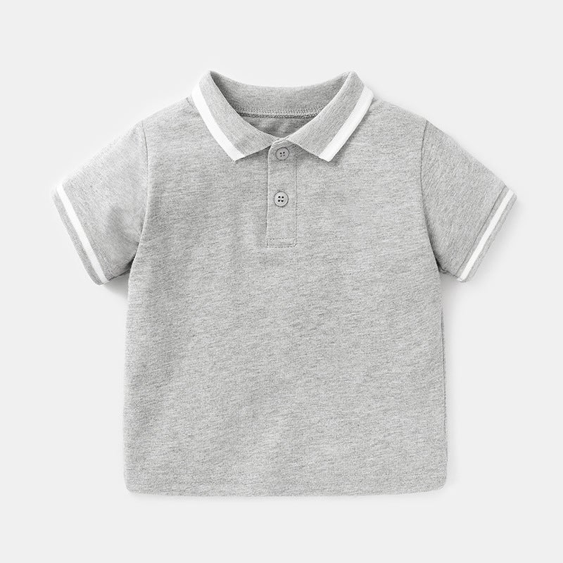Baby Clothes Polo Shirt Short-Sleeved T-Shirt 0-3 Years Old Boy'S Summer Clothes Baby Girl'S Shirt Children'S Young Children Going Out - Image 1