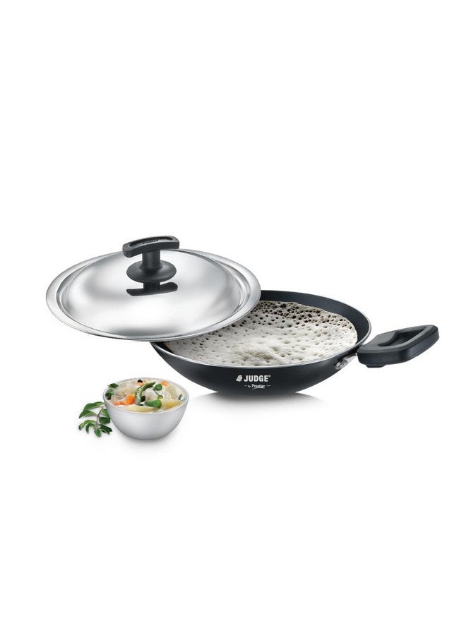 Judge by Prestige Everyday Deep Appachatty with Lid 0.8 L Capacity 20 Cm Diameter (Aluminium|Non-Stick, Black) - Image 2