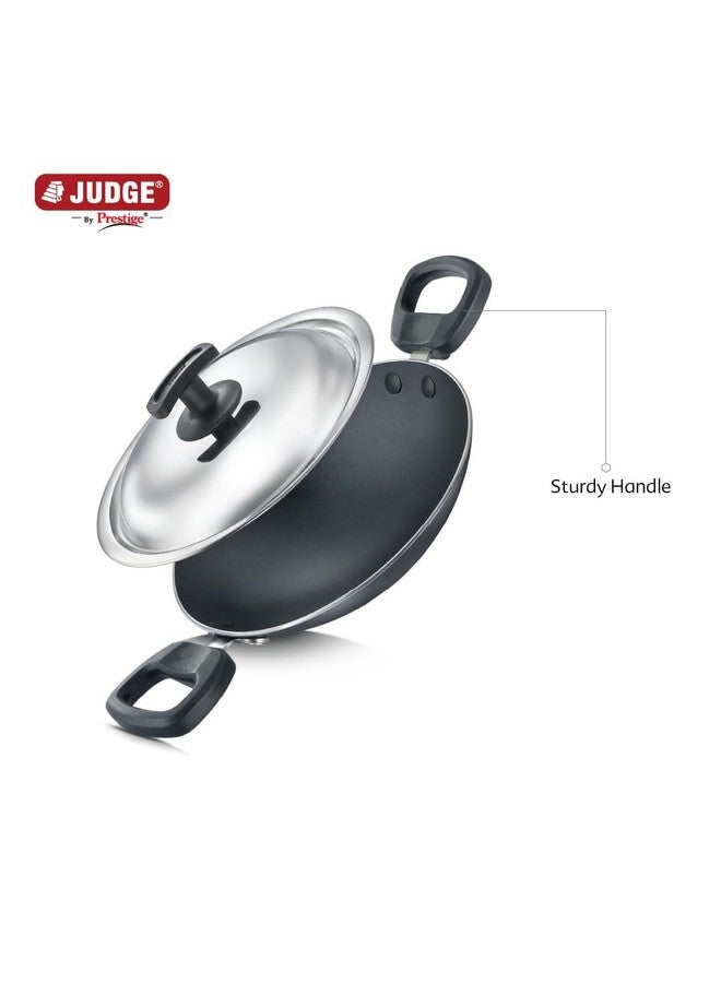Judge by Prestige Everyday Deep Appachatty with Lid 0.8 L Capacity 20 Cm Diameter (Aluminium|Non-Stick, Black) - Image 4