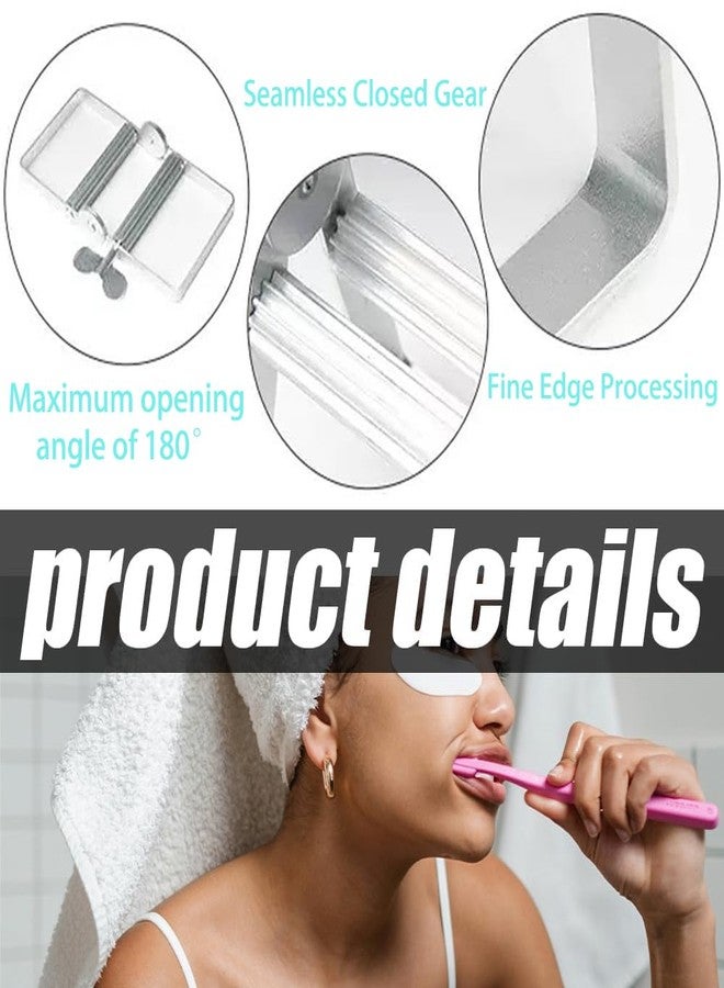 Fapiwen Toothpaste Squeezer, Multi-Purpose Metal Tube Squeezer Tool, Manual Toothpaste Squeezer Roller for Toothpaste, Hand Cream, Cosmetics, Hair Dye, Paint Tube - Image 3