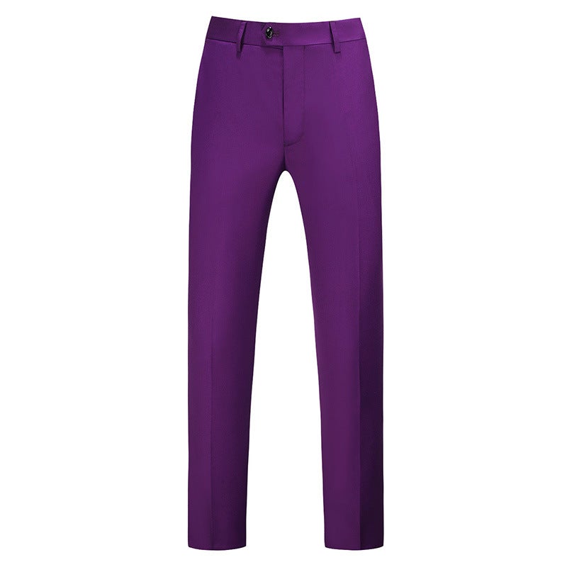 Trousers Men'S Work Clothes 2024 Four Seasons Slim Fit Trousers Fashion 19 Color Pants Groom'S Best Man Dress Men - Image 1