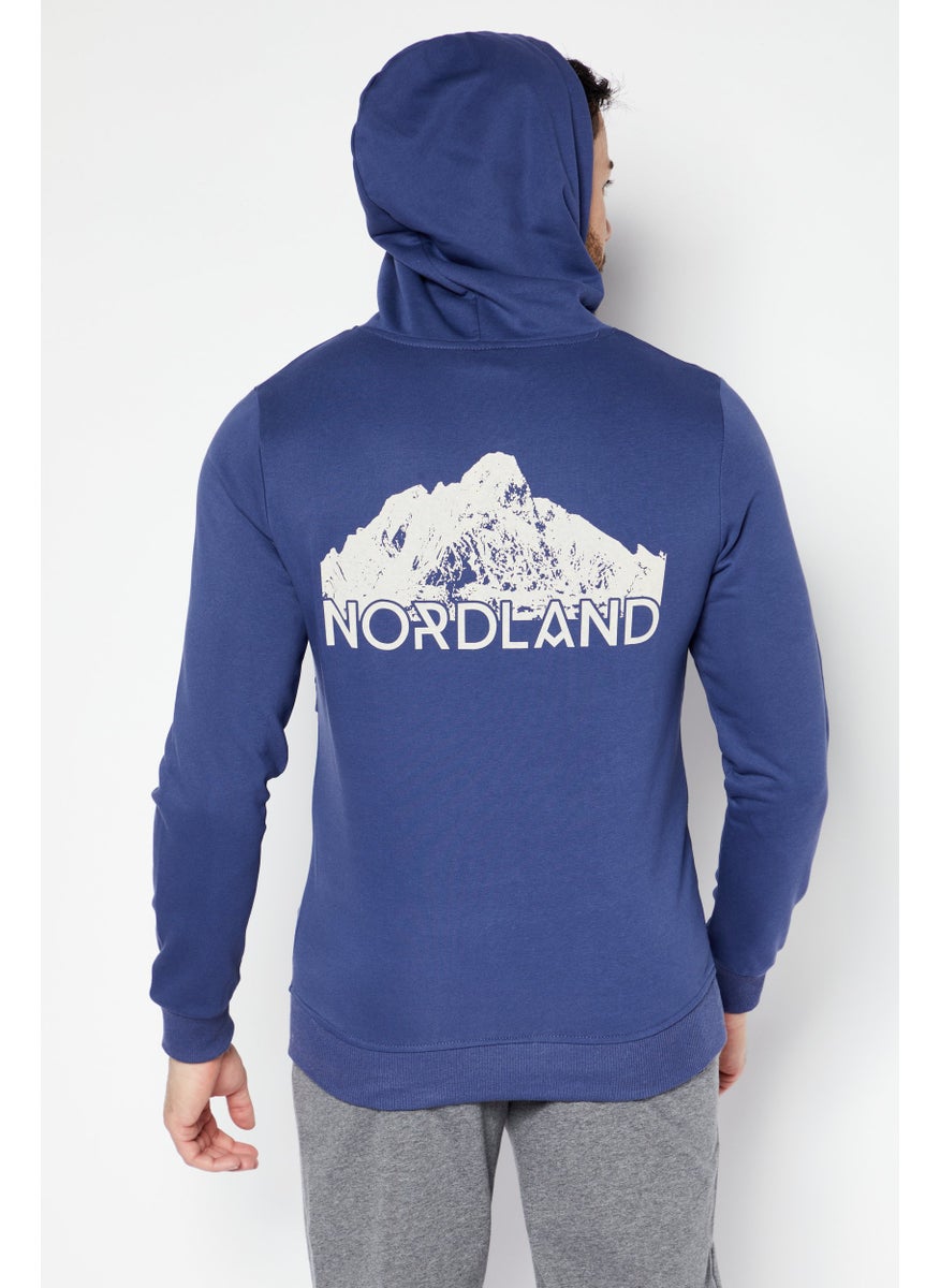 Nordland Men Sportswear Fit Outdoor Sweatshirt, Steel Blue  - Image 2