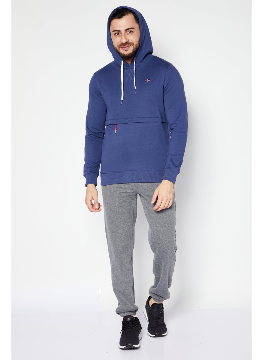 Nordland Men Sportswear Fit Outdoor Sweatshirt, Steel Blue  - Image 3