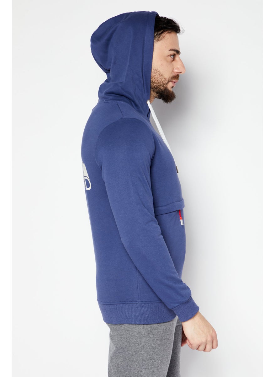 Nordland Men Sportswear Fit Outdoor Sweatshirt, Steel Blue  - Image 4
