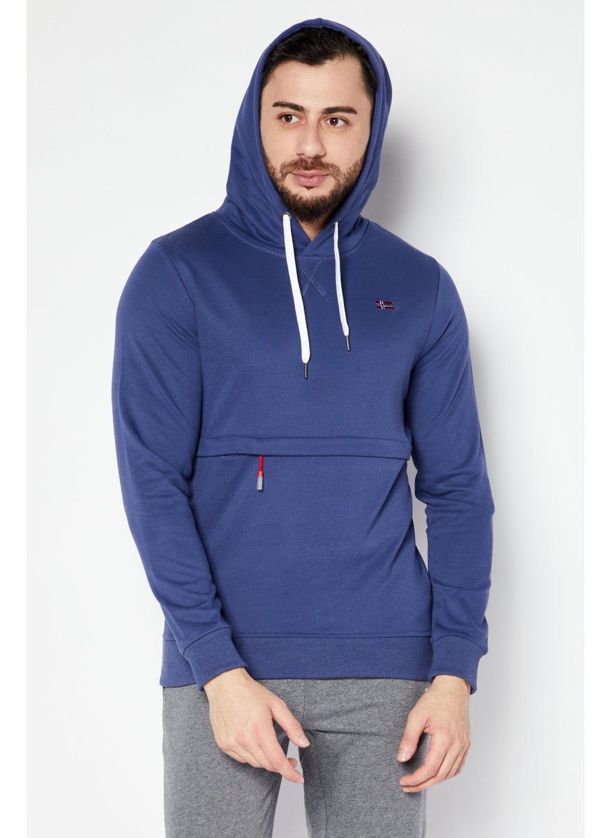 Nordland Men Sportswear Fit Outdoor Sweatshirt, Steel Blue  - Image 1