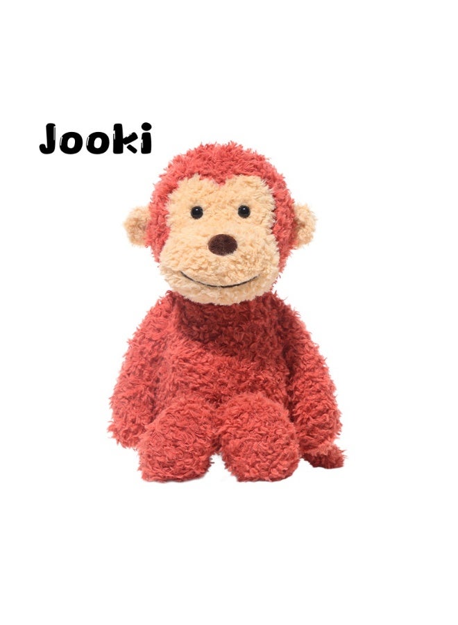 Jooki Fun Buddy Monkey Soothing Plush Toy, Super Soft Sleeping Toy, Small Monkey Stuffed Doll, Perfect Birthday Gift (Includes Drawstring Bag) - Image 1