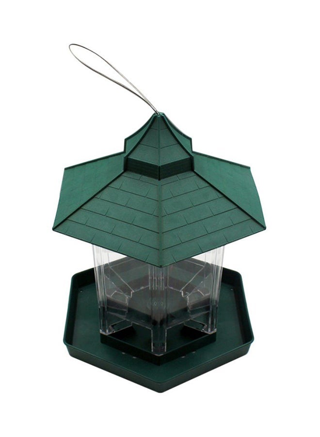 Plastic Hexagonal-Shape Bird Feeder Green - Image 5