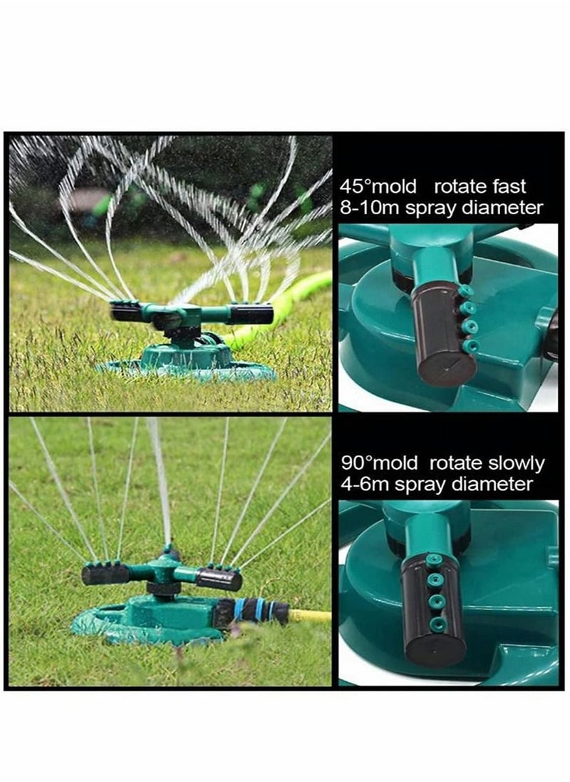 SYOSI - Garden Sprinkler Automatic Lawn Water Sprinklers for Yard Adjustable 360 Degree 3- Arm Rotation Irrigation System Large Area Coverage Kids Playing - Image 1