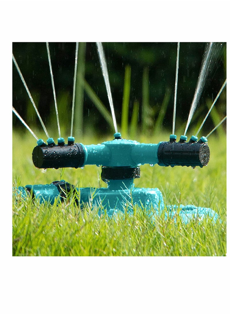 SYOSI - Garden Sprinkler Automatic Lawn Water Sprinklers for Yard Adjustable 360 Degree 3- Arm Rotation Irrigation System Large Area Coverage Kids Playing - Image 1