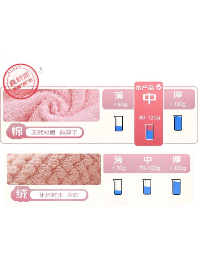 Grace (Grace) Towel And Home Textile, Classic Striped Series Xinjiang Cotton Face Towel, Highly Absorbent, Two-Pack, Blue/Brown - Image 3