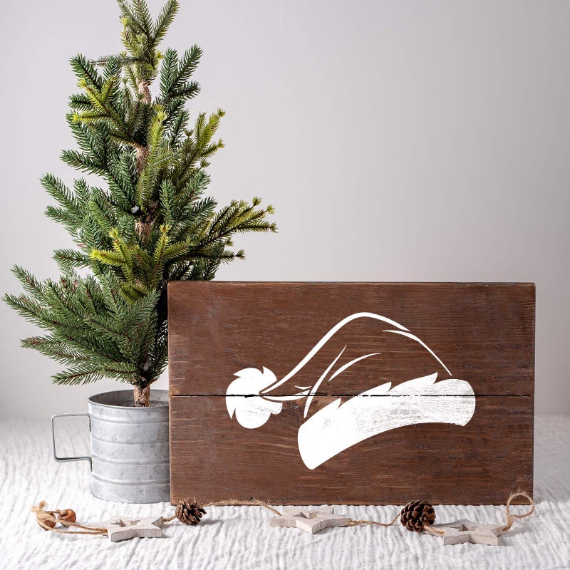 Stencil Revolution Santa Hat Stencil - Reusable Christmas Stencil for Crafting - Image 3