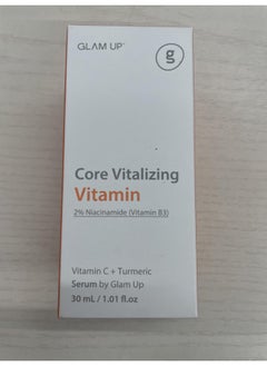 Glam Up Core Vitalizing Vitaminc Niacinamide 5% Serum Hyaluronic Acid Vitamincb3 For Facial Brightening Clearing Serum Anti Aging And Improve Skin Tone Vegan & Cruelty Free 30Ml (1.12 Fl Oz)  - Image 2