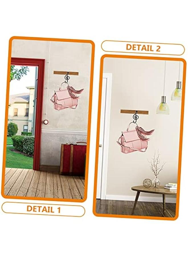 Generic Set of 2 Guitar Hangers: Music Decoration Towel Hooks for Wall Mount. Musical Note Hats Rack and Decorative Pant Hooks. Iron Metal Robe Purse Hook.  - Image 4