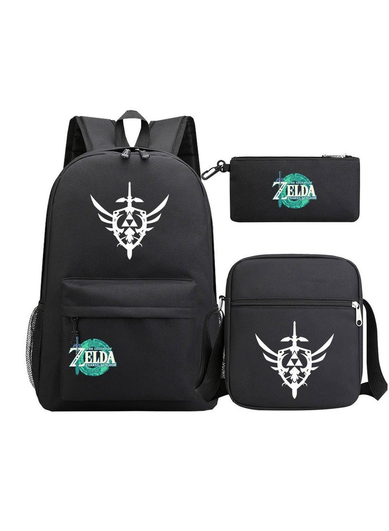 ZELDA Printed Youth Large Capacity Men's and Women's Shoulders