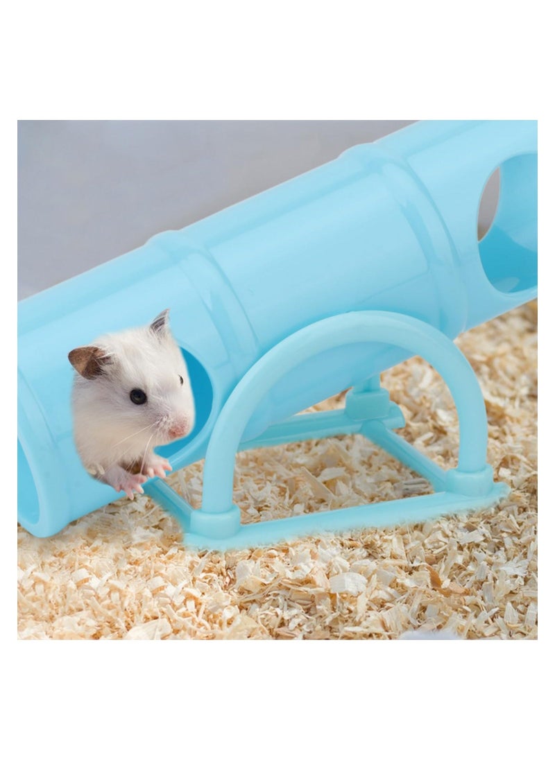Pet Tunnel Hamster Exercising Training Tube Toys Plastic Seesaw Tunnel Toy Hamster Mouse Hollow Tunnel Tube Toy Funny Exercise Gym Playground for Hmaster Dwarf Gerbil Small Pets  - Image 3