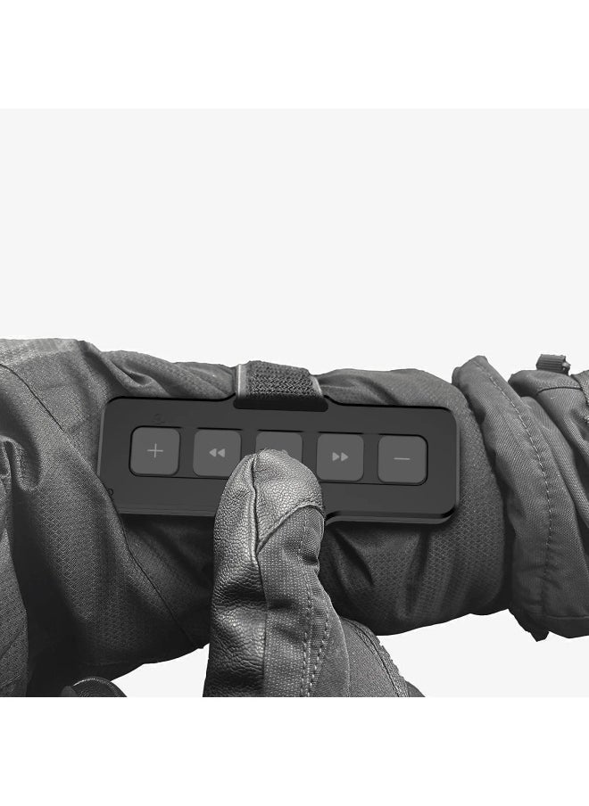 Car Bluetooth Remote Control Motorcycle Bicycle Riding Control Remote IP Phone Call Acceptance And Disconnection Mount Holder-Color:Black