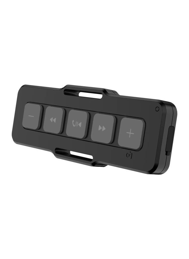 Car Bluetooth Remote Control Motorcycle Bicycle Riding Control Remote IP Phone Call Acceptance And Disconnection Mount Holder-Color:Black