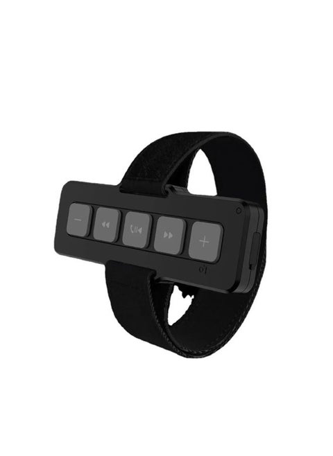 Car Bluetooth Remote Control Motorcycle Bicycle Riding Control Remote IP Phone Call Acceptance And Disconnection Mount Holder-Color:Black