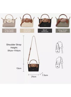 Bostanten BOSTANTEN Charli Bag – Korean Style Fashion Women's Shoulder Bag (Black with Brown)  - Image 2