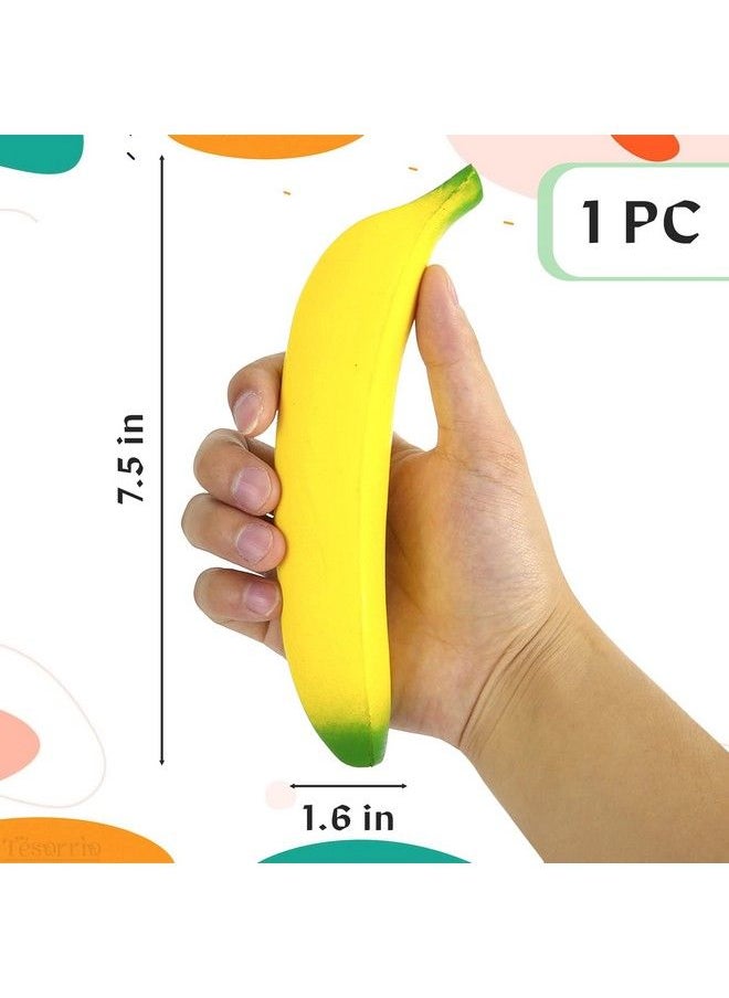 ALPI - Banana Fidget Stress Relief Toy Super Stretchy Banana Adult Toys Adhd Stress Relief Toys For Kids Squishy Banana Fidget Toy Fidget Banana Concentrate Toy Stretchy Inflatable Banana Toys Great Gift - Image 1