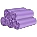 HDY 5 Rolls Small Trash Bags 100 Counts Durable 4 Gallon Small Garbage Bags for home office kitchen Bathroom Bedroom Trash Can linersPurple - Image 1