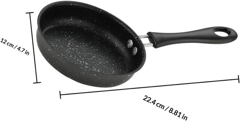 Kichvoe Nonstick Mini Frying Pan 12cm Stone Coating Small Skillet for Pancakes Eggs and Meat Cooking Kitchen Cookware - Image 2