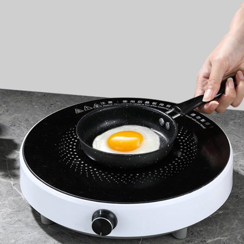 Kichvoe Nonstick Mini Frying Pan 12cm Stone Coating Small Skillet for Pancakes Eggs and Meat Cooking Kitchen Cookware - Image 5