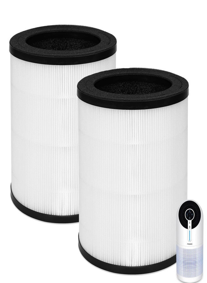 MOOKA Official Certified H13 True HEPA Air Filters Replacement Compatible with M02 Air Purifier, 2-Pack - Image 1