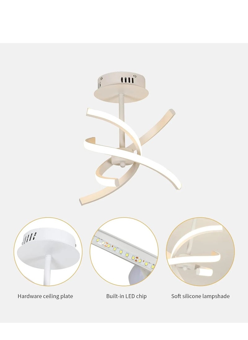 Goeco Led Ceiling Light, Modern Acrylic Ceiling Lamp, Warm White Light Pendant Lamp  - Image 4
